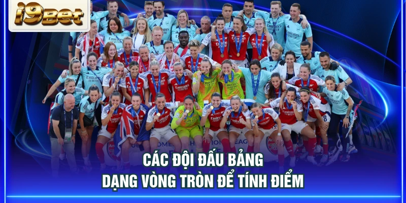 Các đội đấu bảng dạng vòng tròn để tính điểm